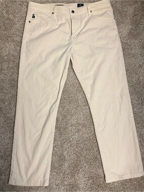 AG Adriano Goldschmied Pants Mens 31 Beige The Graduate Tailored Leg Chino38x32‎